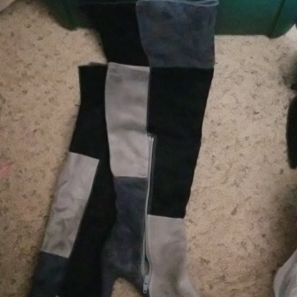 over the knee suede super cute boots